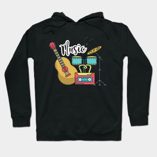 Art musique vintage Hoodie